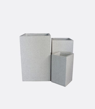 DM-06- White Terrazzo Pot Set Of 3