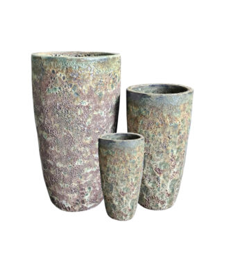 CERA-426OUT- Tall round pot set of 3